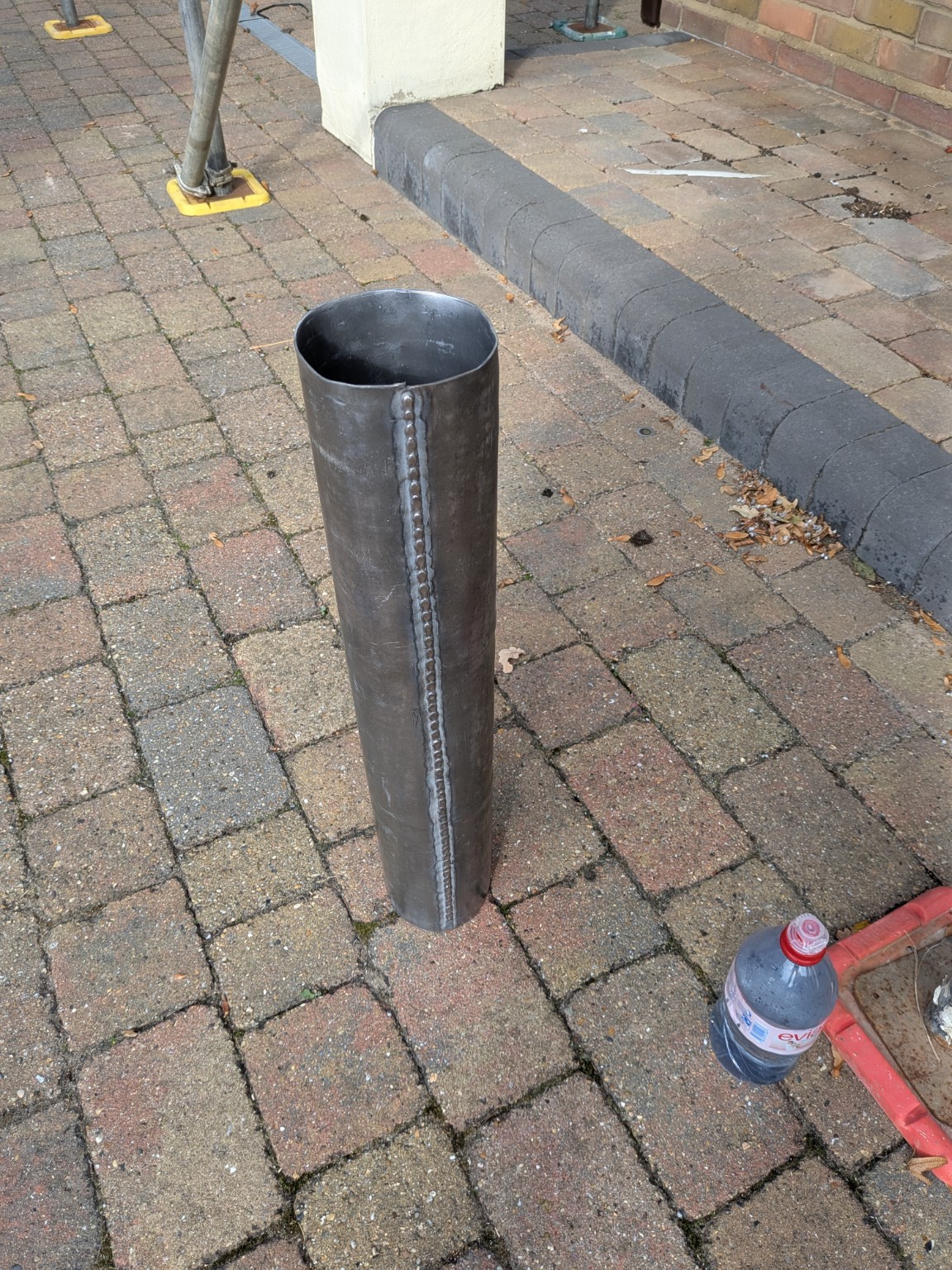 Welded lead pipe